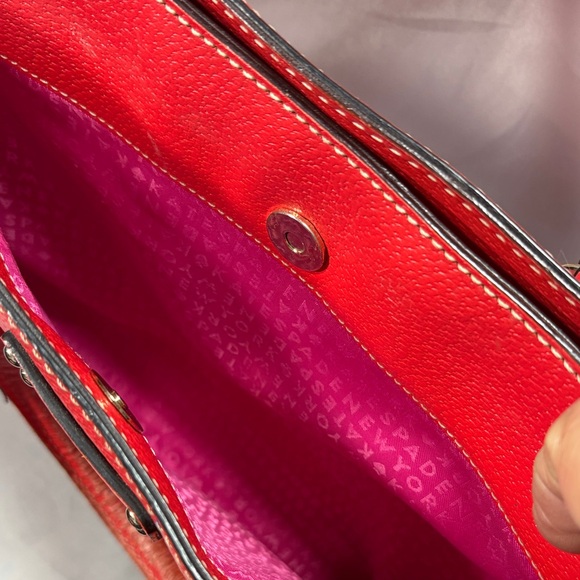 Kate Spade Vibrant Red Leather Satchel - Picture 16 of 16